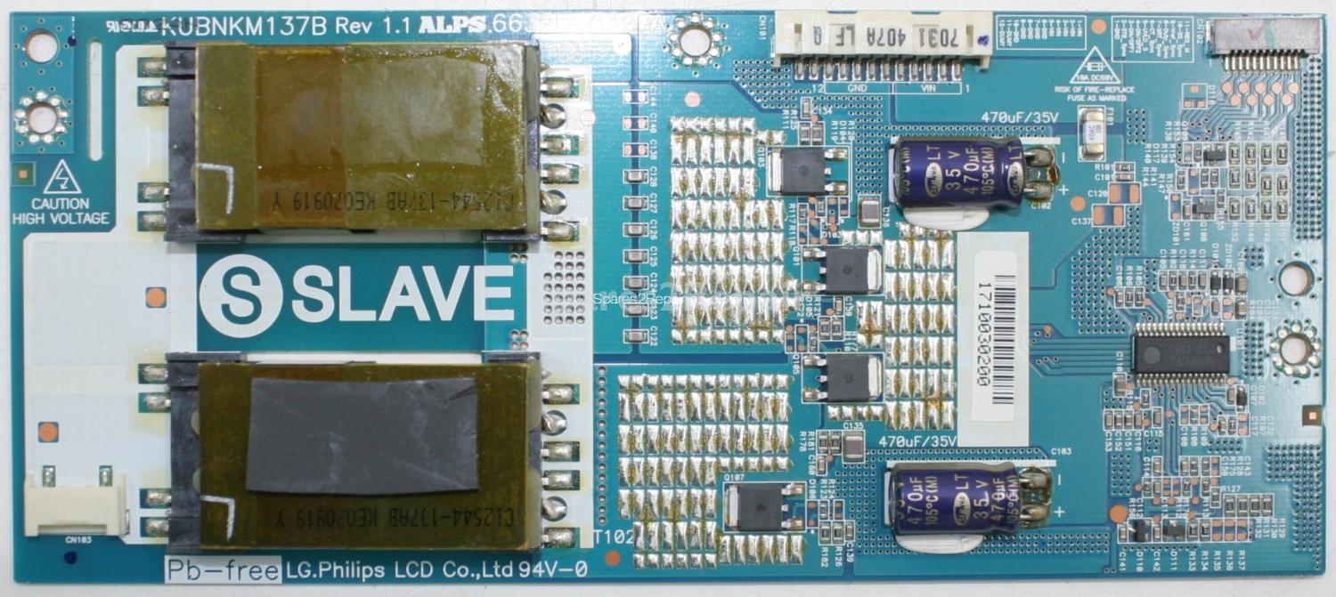 Toshiba 42Z3030D - Inverter - 6632L-0407A - KUBNKM137B Rev 1.1 - SLAVE