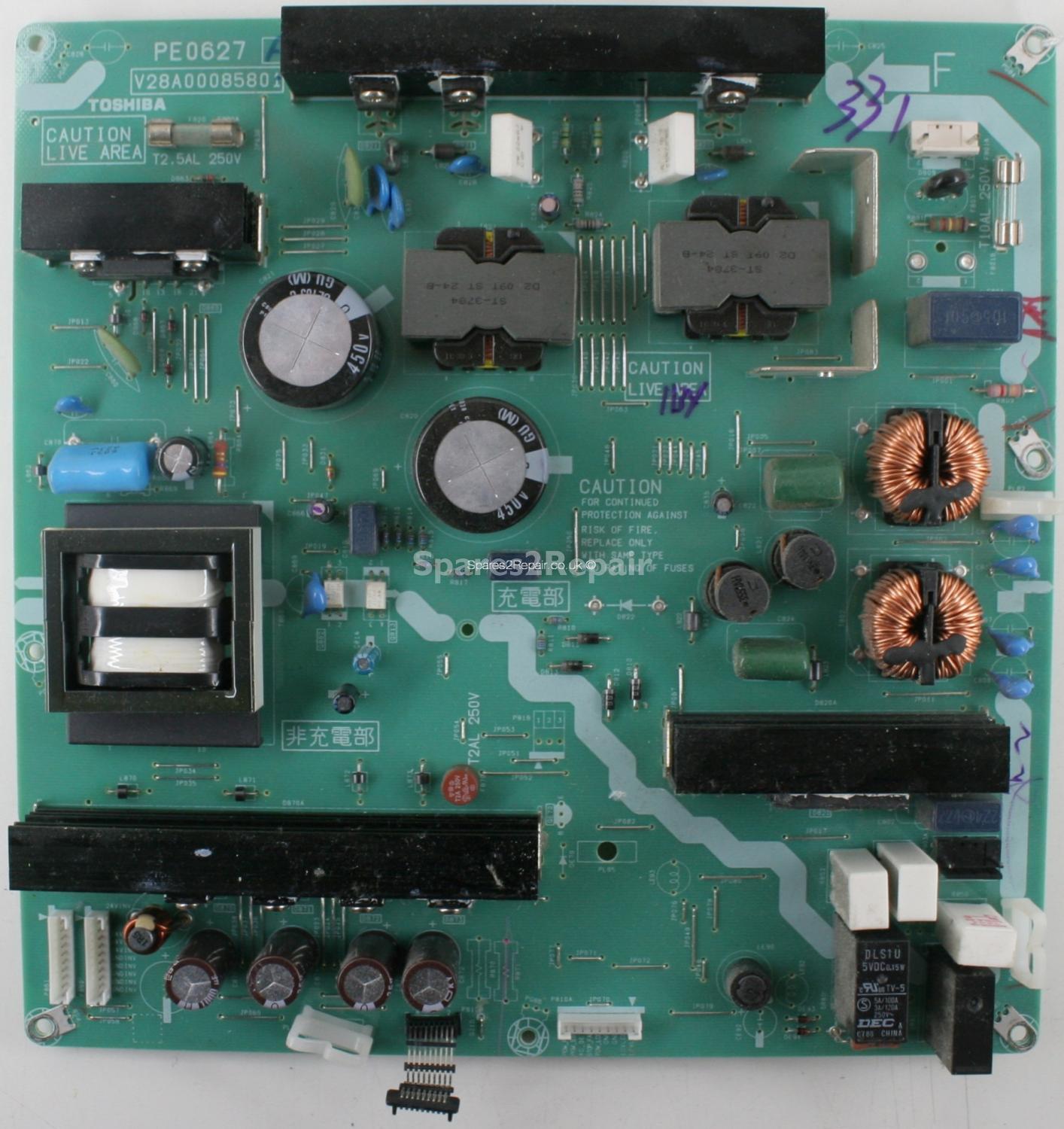Toshiba 52XV555D - PSU - PE0627 A - V28A00085801