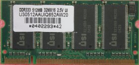 USI 512Mb PC-2700S DDR-333 Laptop Memory