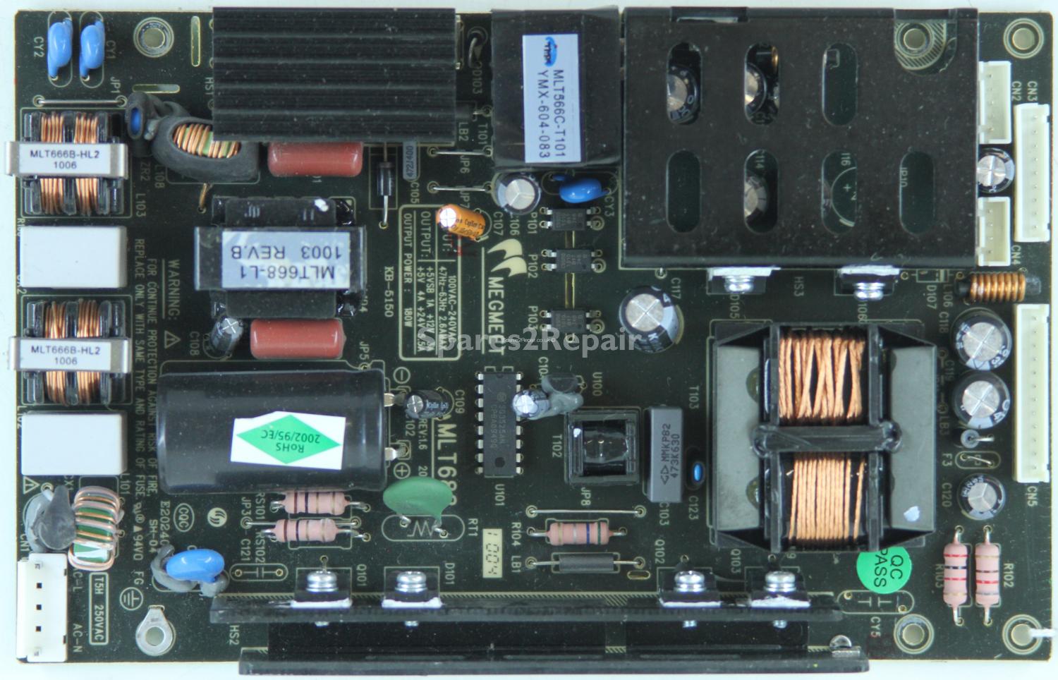 Videocon VU323LD - PSU - MLT688 - Rev 1.6